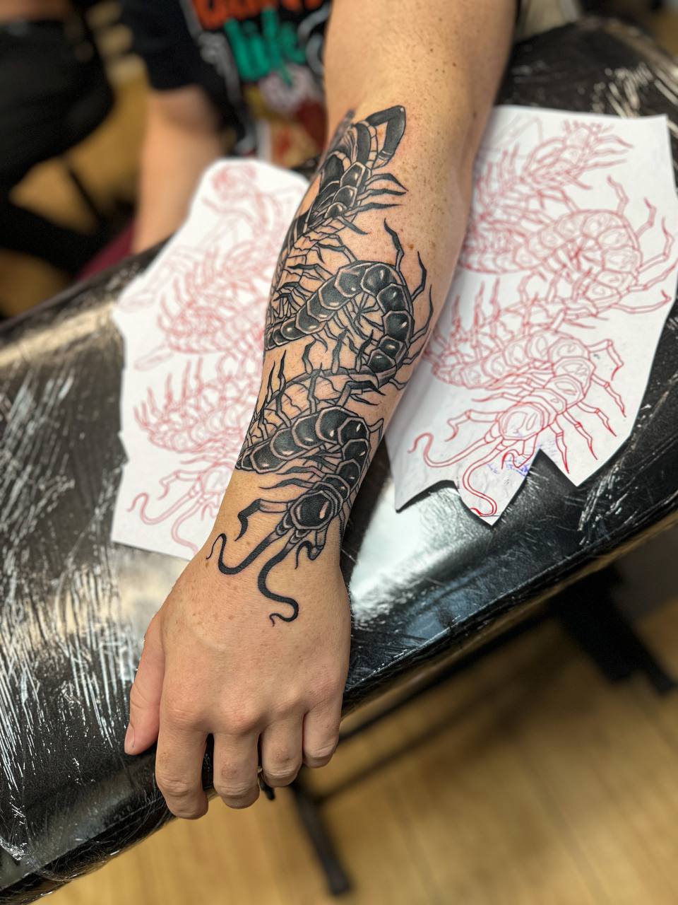 Anime TATTOOS 12 anime tattoo centipede tattoo by vatican lounge in manchester uk