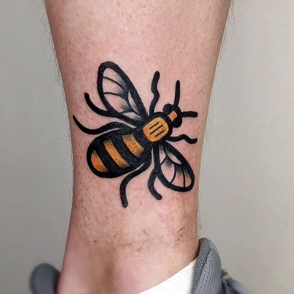 neo traditional tattoo bee by vatican lounge in manchester uk