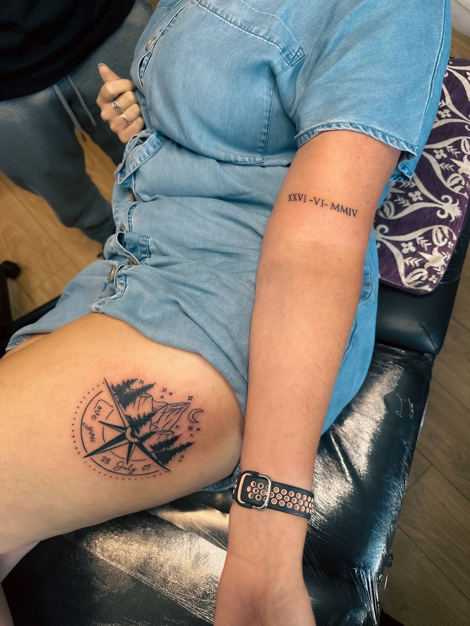 small tattoo roman number tattoo by vatican lounge in manchester uk